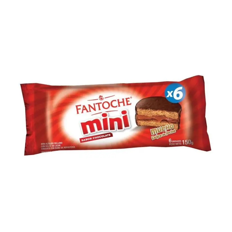 ALFAJORES NEGRITO FANTOCHE MINI X6 CHOCOLATE