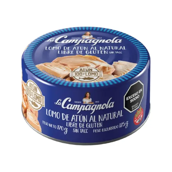 LOMO DE ATUN LA CAMPAGNOLA AL NATURAL 170G