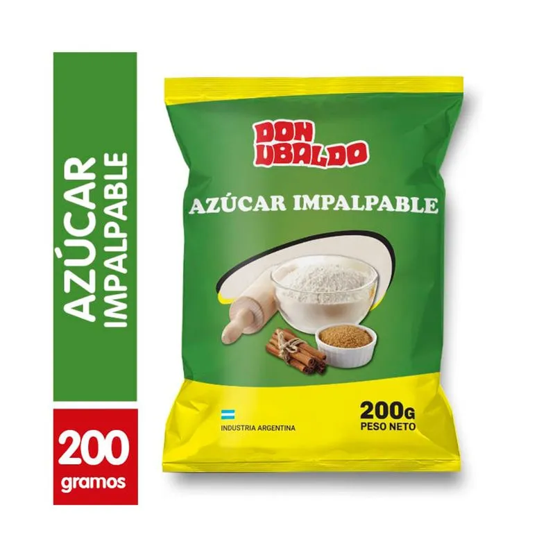 AZUCAR IMPALPABLE DON UBALDO 200GR