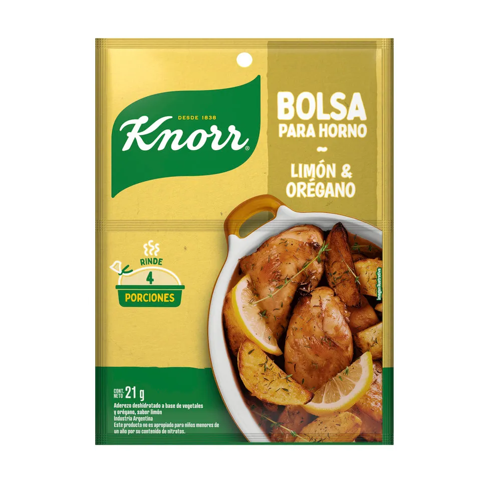 BOLSA PARA HORNO KNORR LIMON Y OREGANO 
