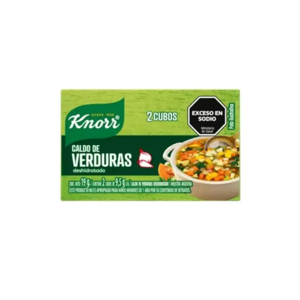 CALDO DE VERDURA KNORR X2