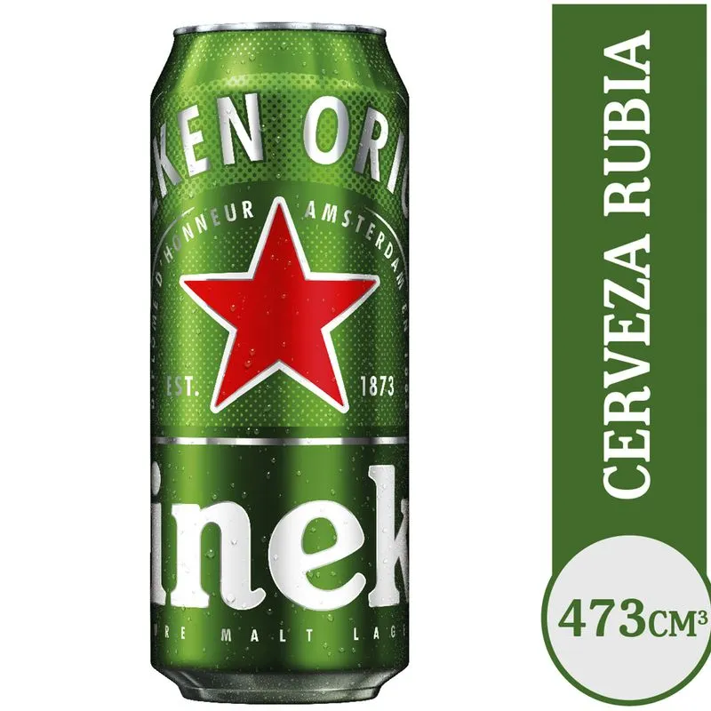 CERVEZA HEINEKEN LATA 473CC 