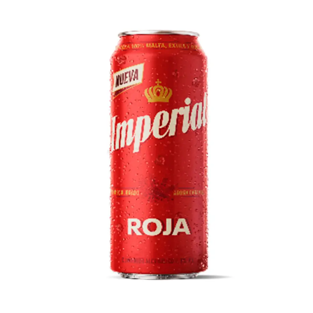 CERVEZA LATA IMPERIAL ROJA 473CC