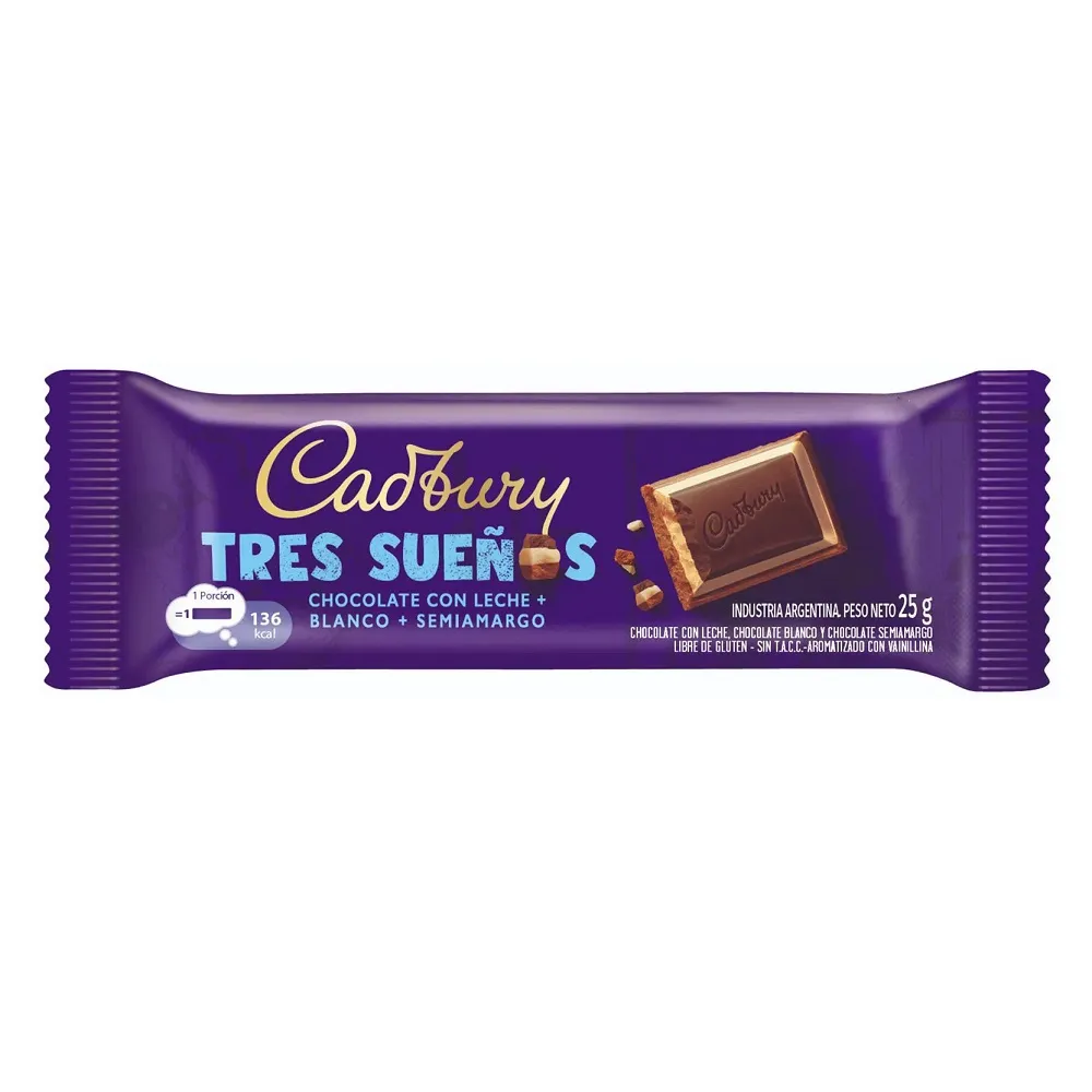 CHOCOLATE CADBURY TRES SUEÑOS 25GR