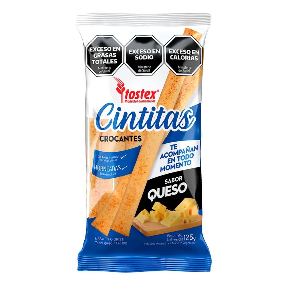 CINTITAS TOSTEX SABOR QUESO 125GR