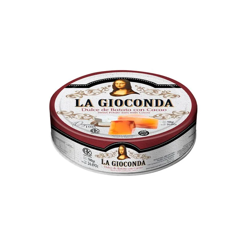 DULCE DE BATATA CON CACAO LA GIOCONDA 700GR