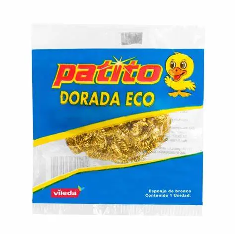 ESPONJA DE ACERO PATITO DORADA