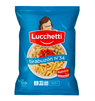 FIDEOS TIRABUZON N°28 LUCCHETTI 500GR