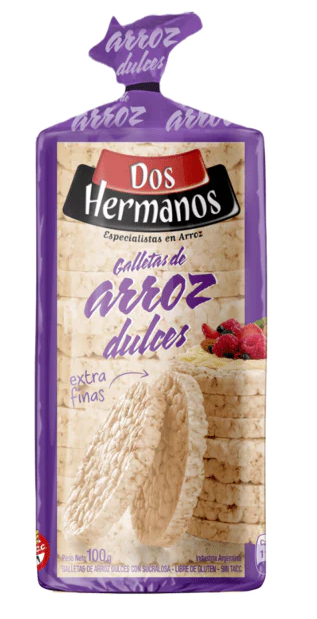 GALLETAS DE ARROZ DOS HERMANOS DULCES