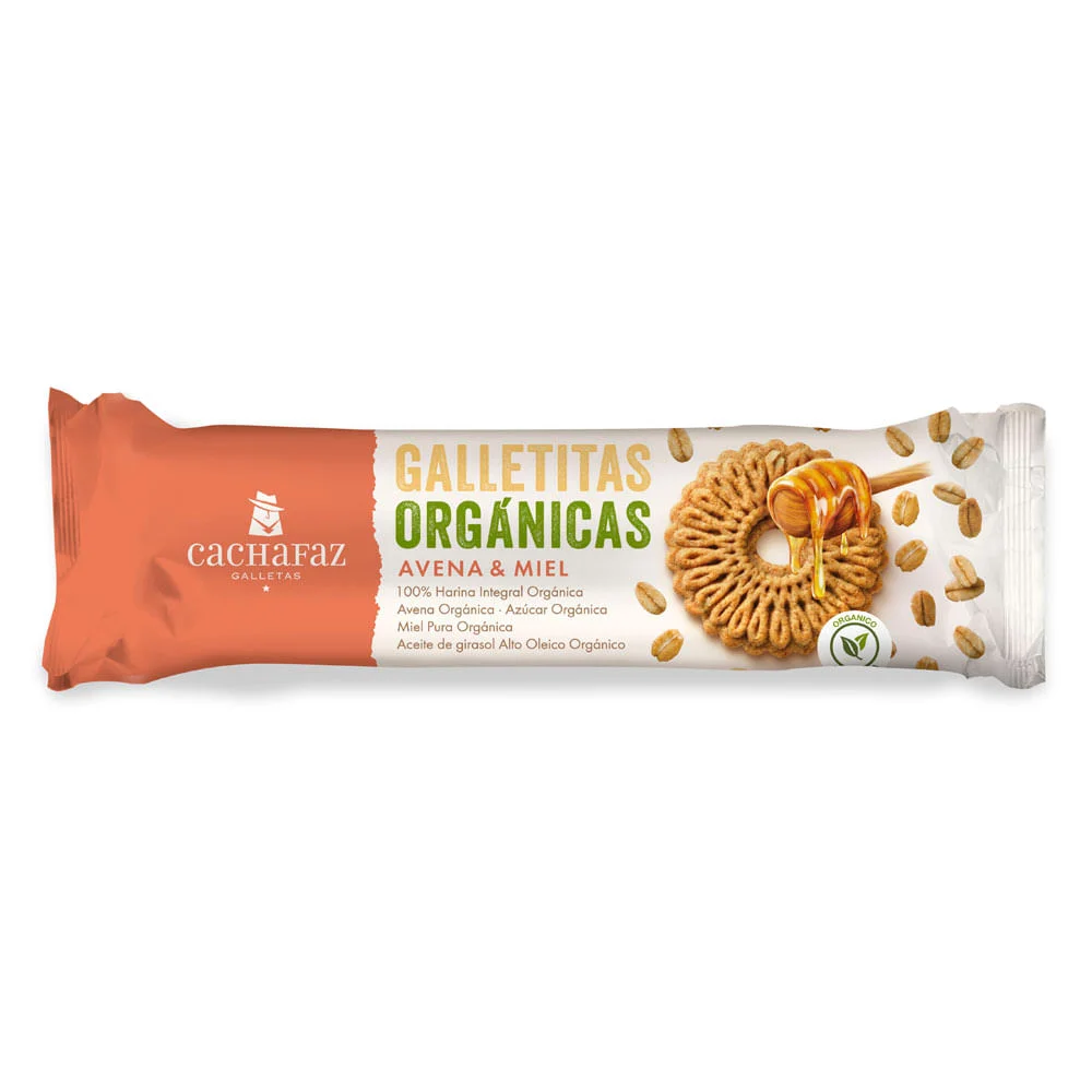 GALLETITAS CACHAFAZ ORGANICAS AVENA Y MIEL 170GR