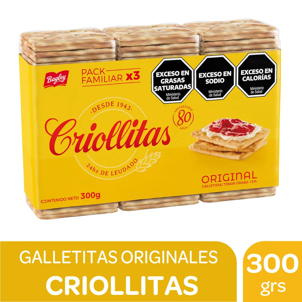 GALLETITAS CRIOLLITAS X3