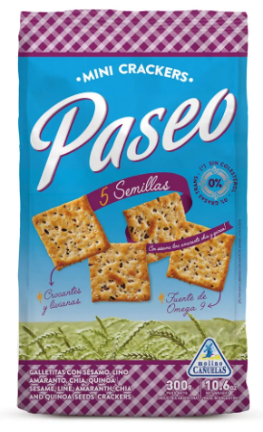 GALLETITAS PASEO 5 SEMILLAS 300GR