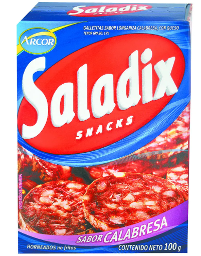 GALLETITAS SALADIX SABOR CALABRESA CAJA 100G