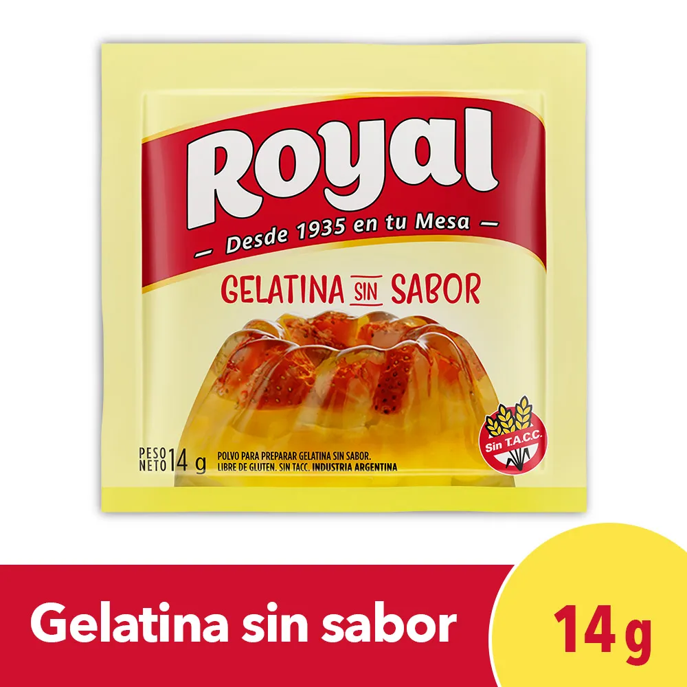 GELATINA SIN SABOR ROYAL 14GR