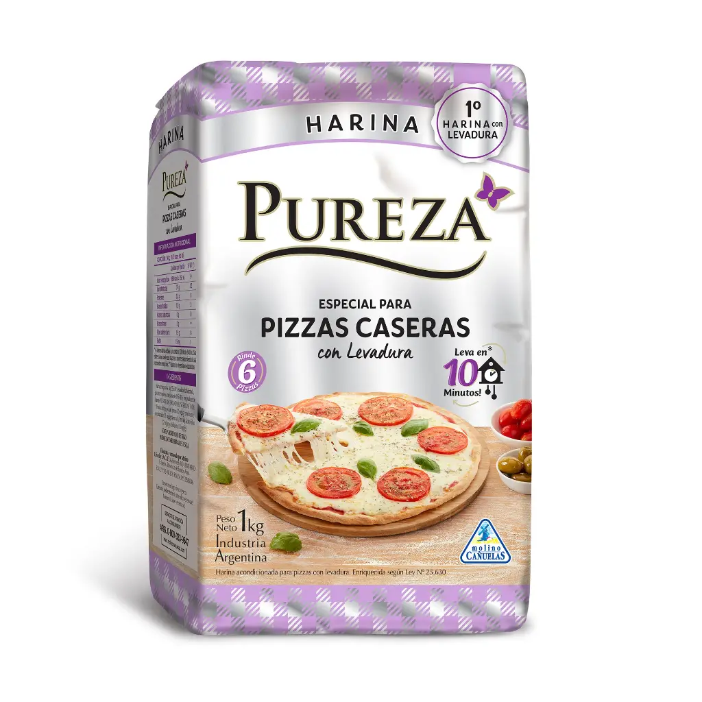 HARINA PUREZA PARA PIZZAS CASERAS 1KG