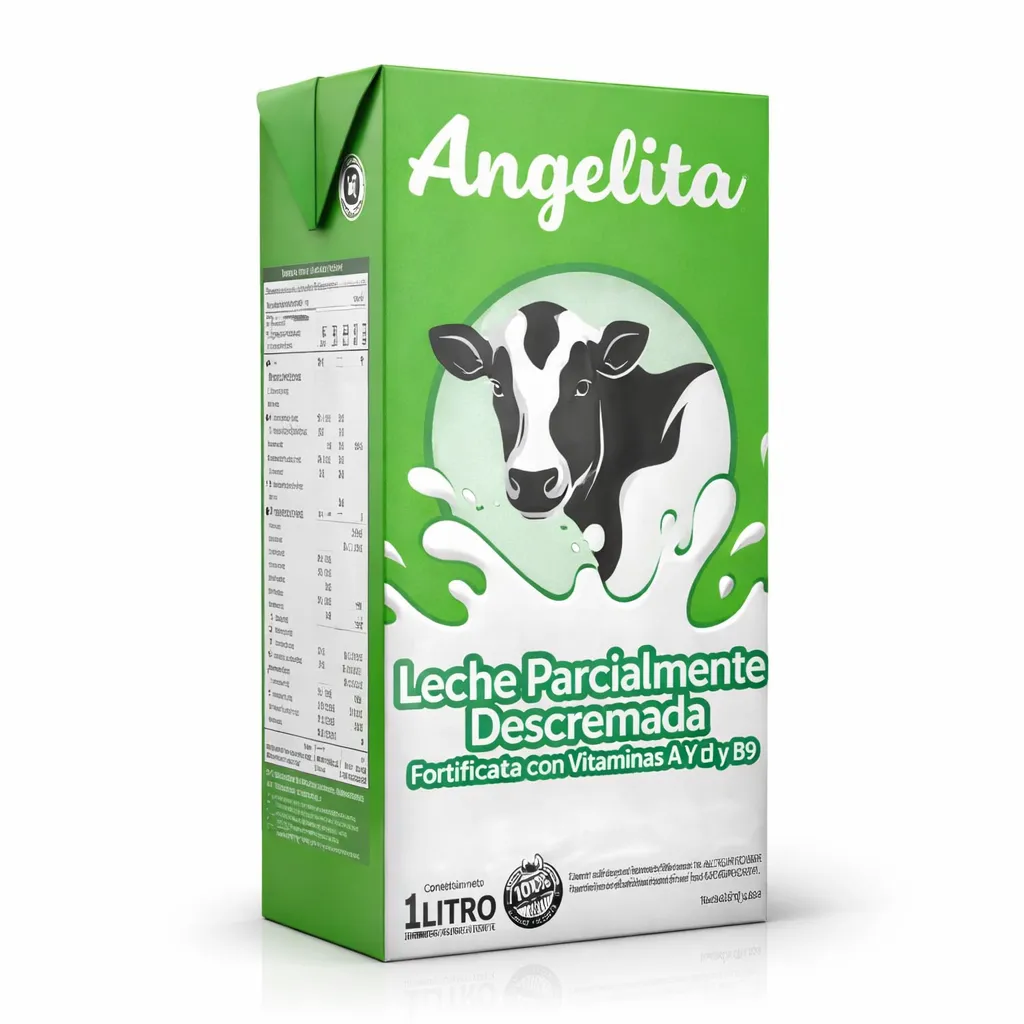 LECHE DESCREMADA ANGELITA LARGA VIDA 1L