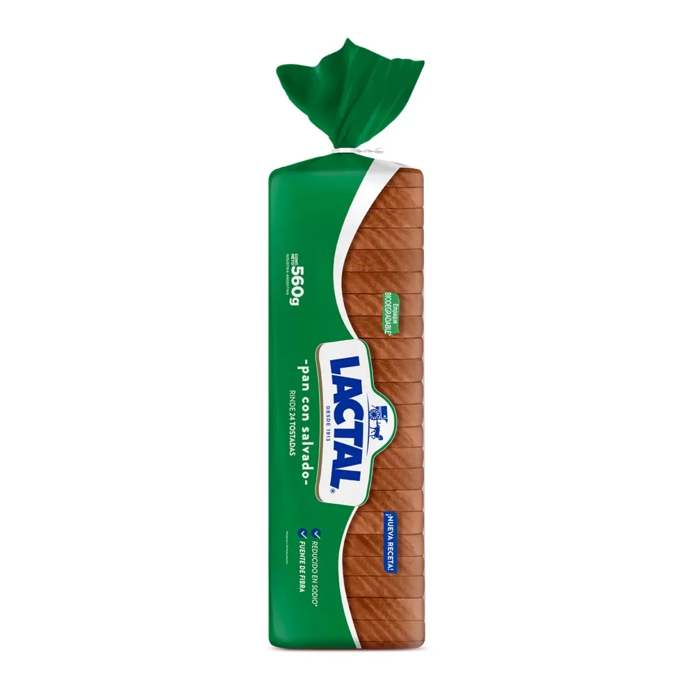 PAN GRANDE SALVADO LACTAL 560GR