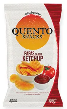 PAPAS ONDULADAS KETCHUP QUENTO 82GR