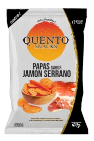 PAPAS ONDULADAS QUENTO JAMON SERRANO 82GR