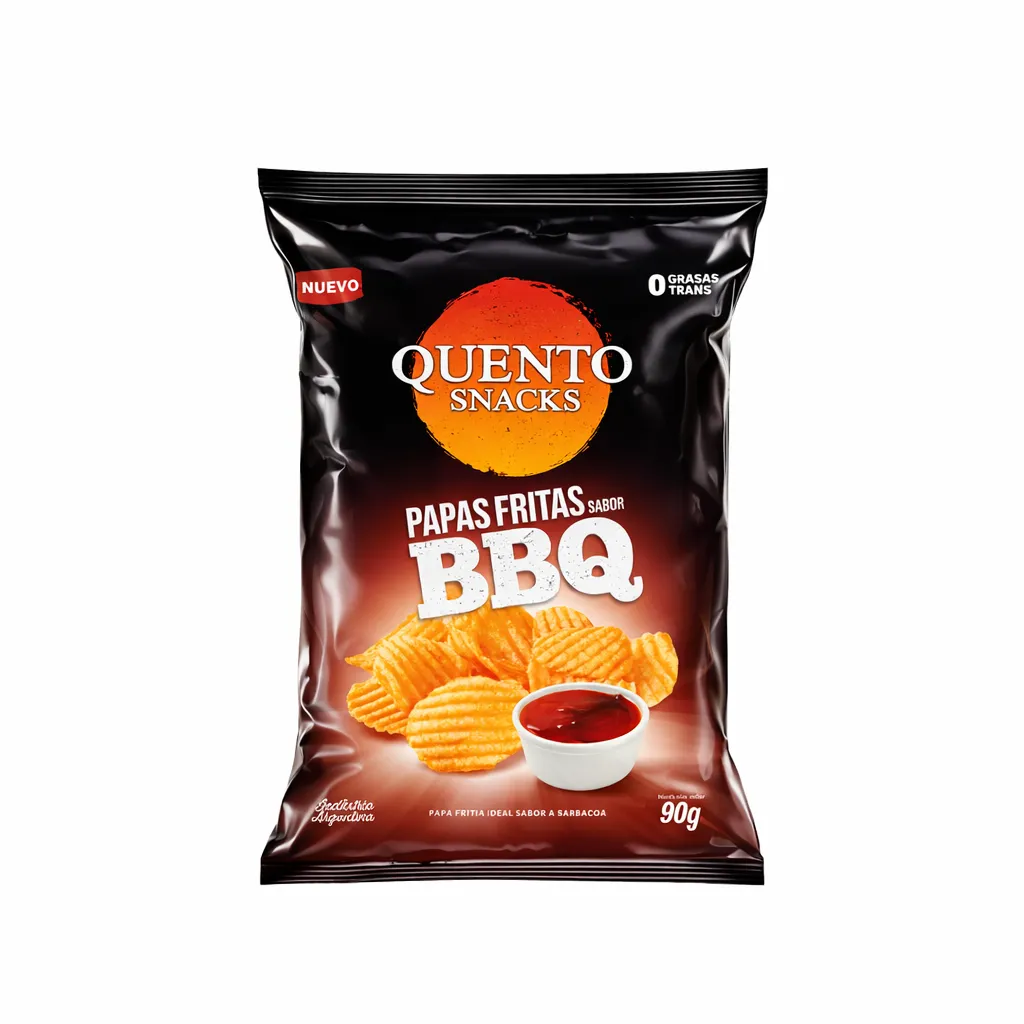 PAPAS QUENTO BARBACOA 90GR