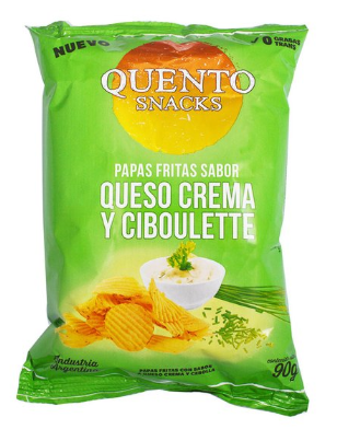 PAPAS QUENTO CREMA CIBOULLETTE 82G
