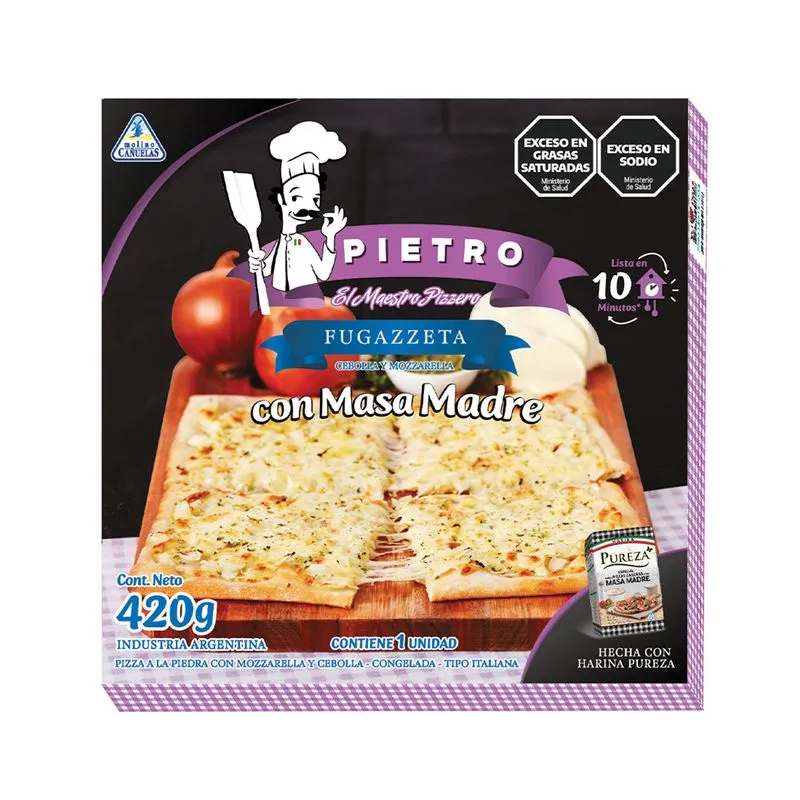 PIZZETAS PIETRO FUGAZZETA MASA MADRE 