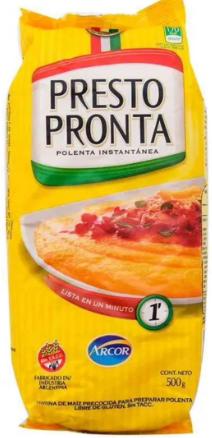 POLENTA PRESTO PRONTA 490GR