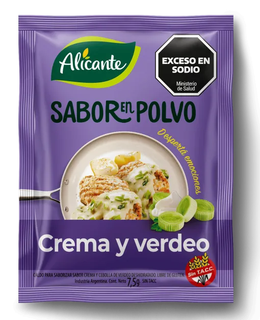 SABOR EN POLVO ALICANTE CREMA Y VERDEO