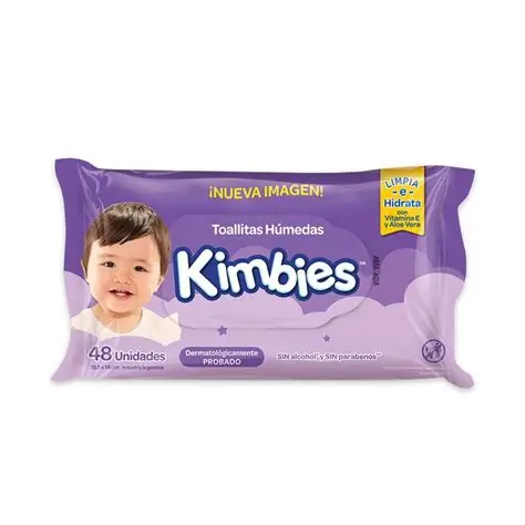 TOALLAS HUMEDAS  WIPPIES KIMBIES 48U