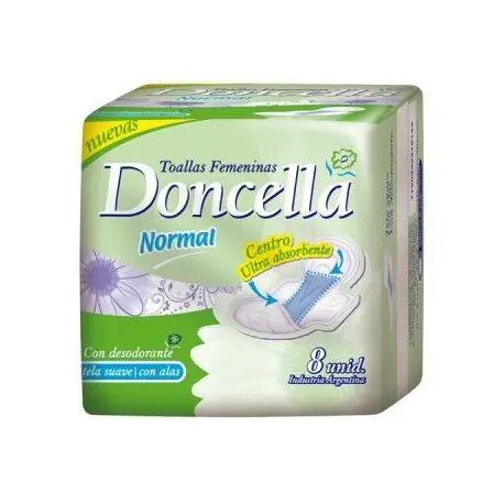 TOALLITAS FEMENINAS DONCELLA NORMAL  8U