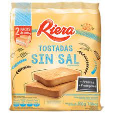 TOSTADA DE MESA RIERA SIN SAL 200GR