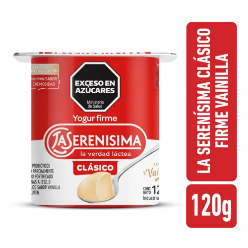 YOGURT FIRME LA SERENISIMA CLASICO VAINILLA 120GR