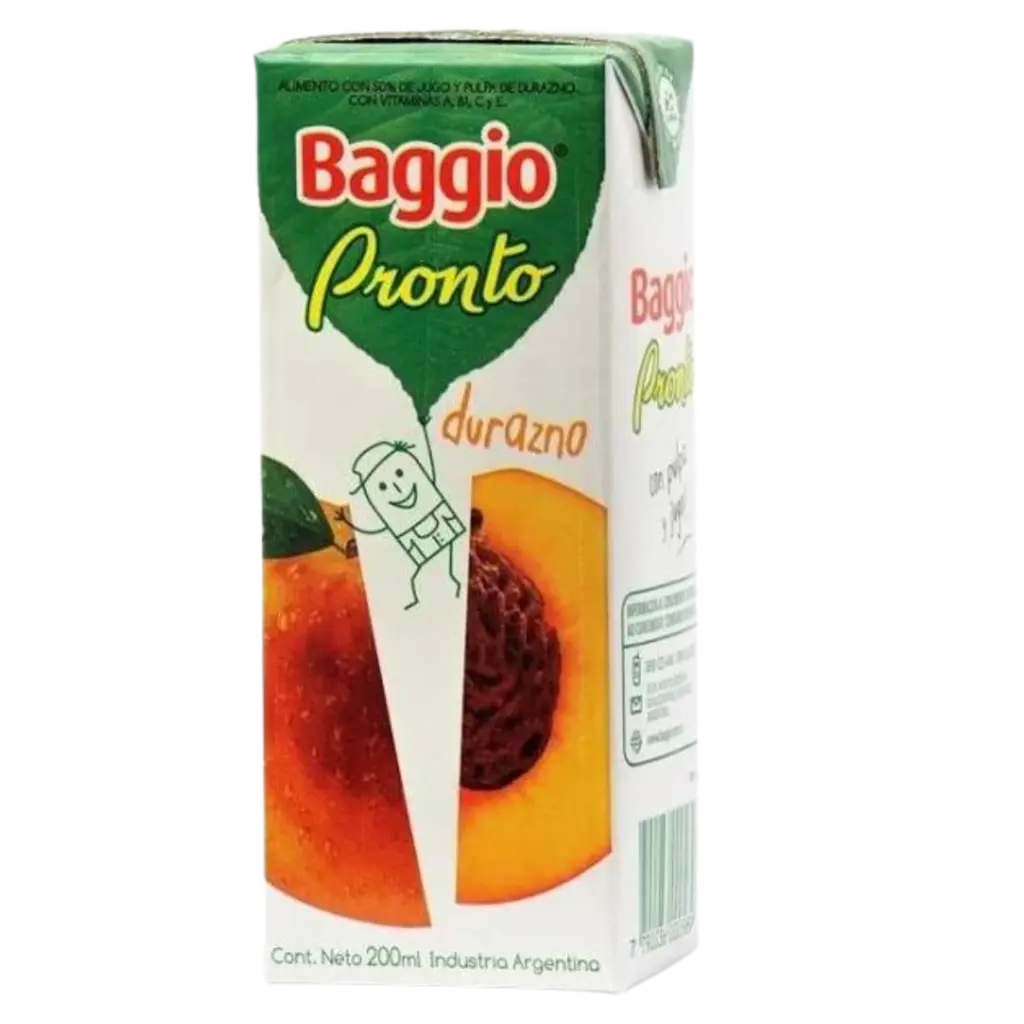 BAGGIO PRONTO DURAZNO 1LT