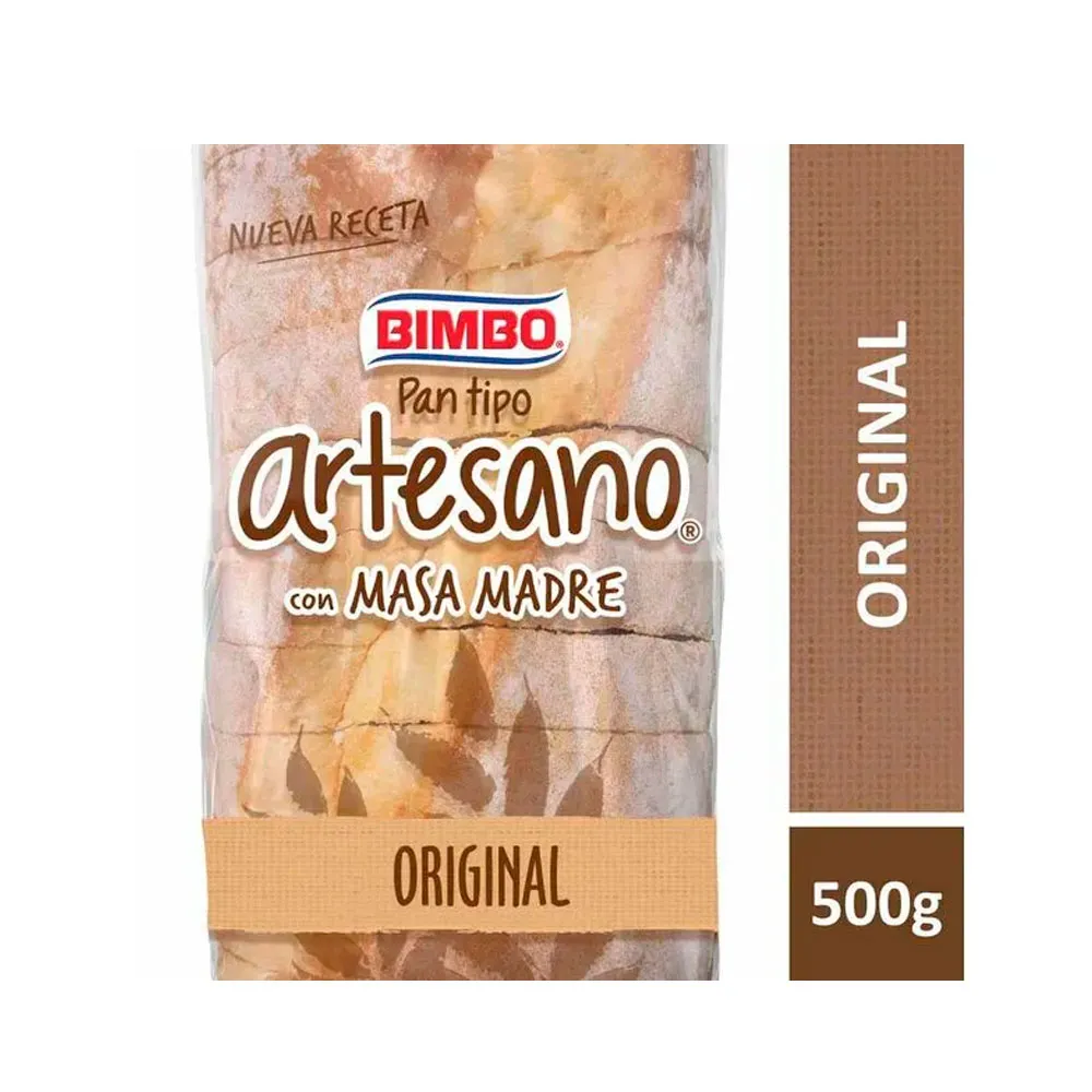 PAN LACTAL BIMBO ARTESANO MASA MADRE ORIGINAL