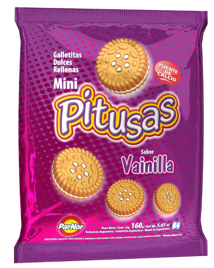 GALLETITAS PITUSAS VAINILLA 160GR