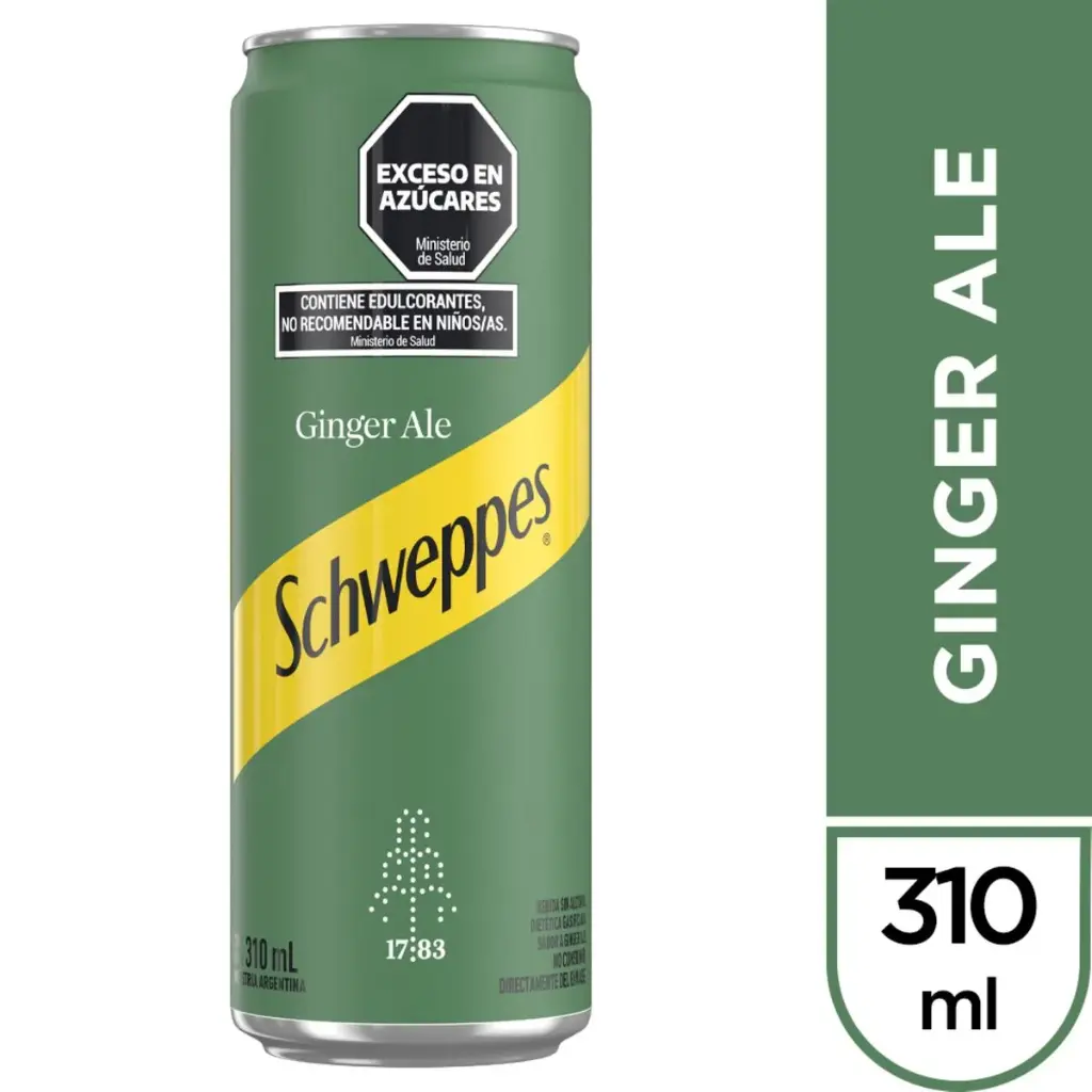 GASEOSA SCHWEPPES GINGER ALE LATA 310CC