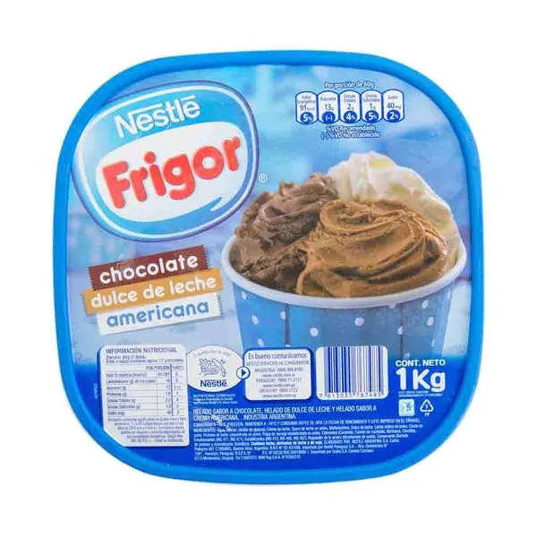 HELADO FRIGOR 1KG DDL-AMER-CHOC