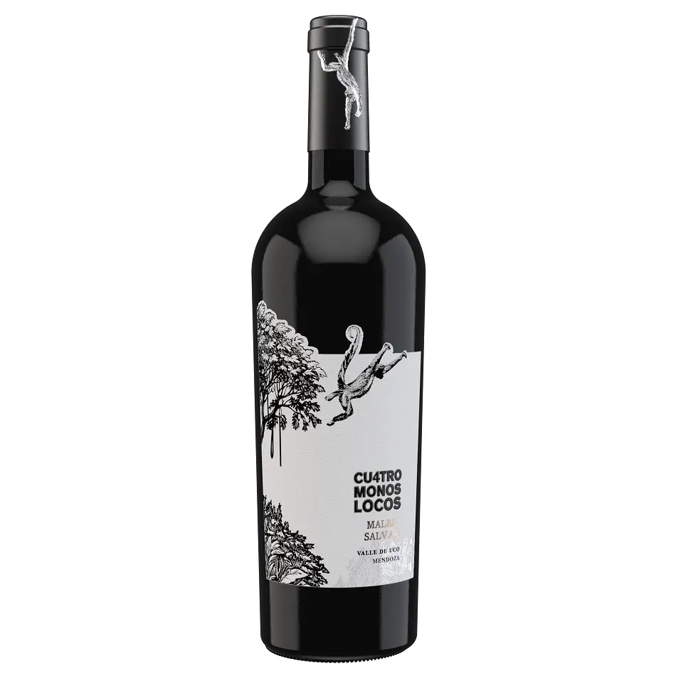 VINO TINTO CUATRO MONOS LOCOS MALBEC 750CC