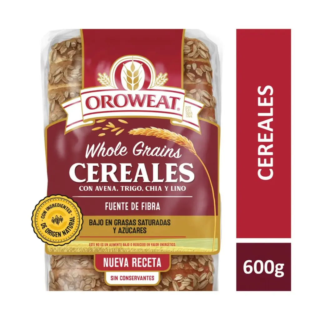 PAN LACTAL OROWEST CEREALES 600GR