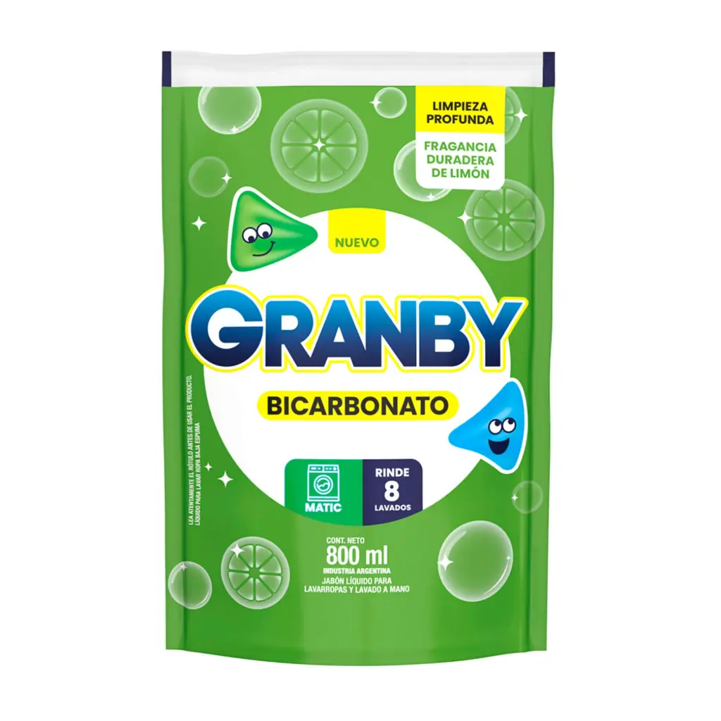 JABON LIQUIDO GRANBY MATIC LIMON 800CC