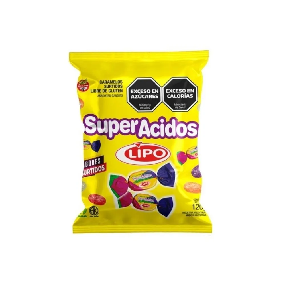 CARAMELOS LIPO SUPER ACIDO 120GR