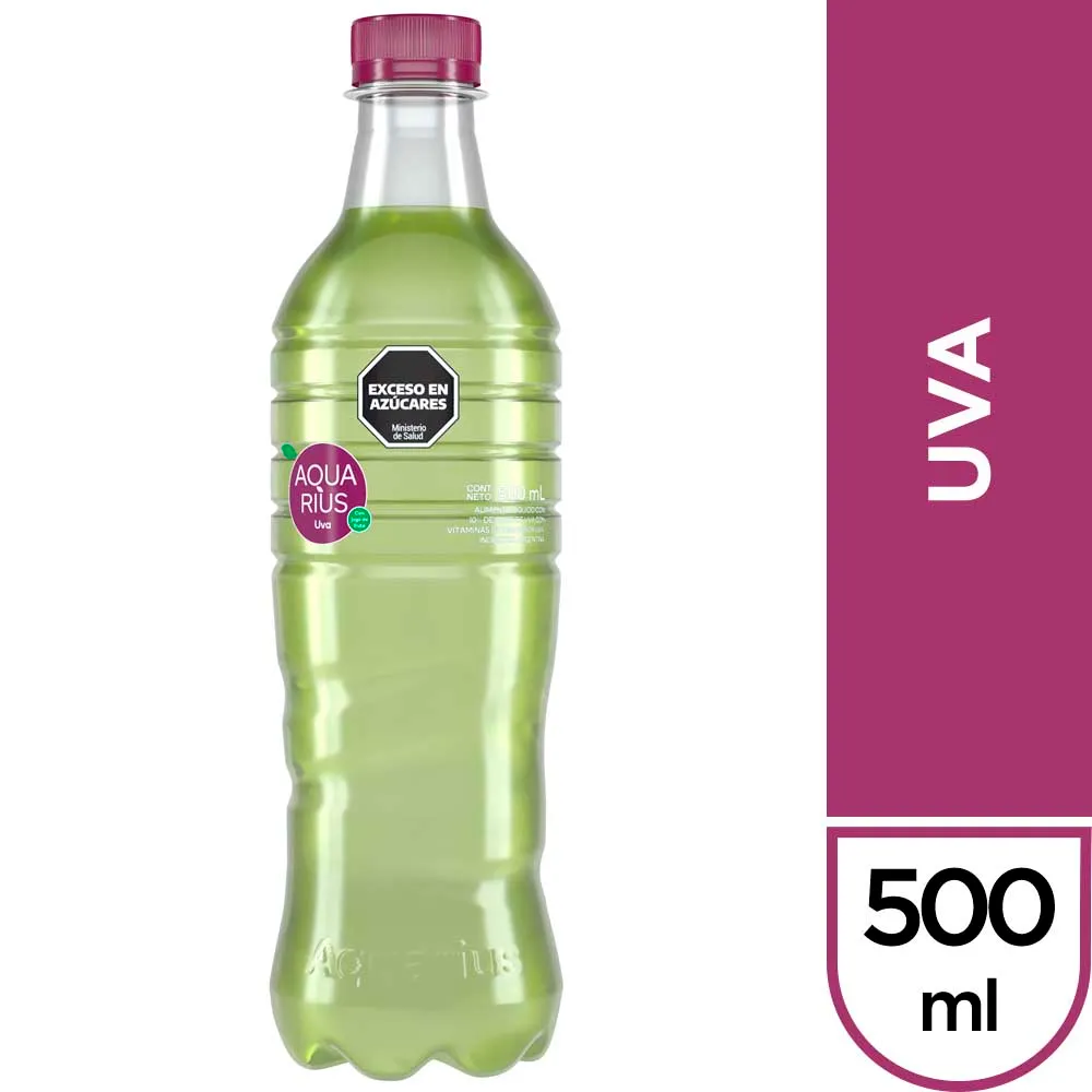 AGUA SABORIZADA AQUARIUS UVA 500CC
