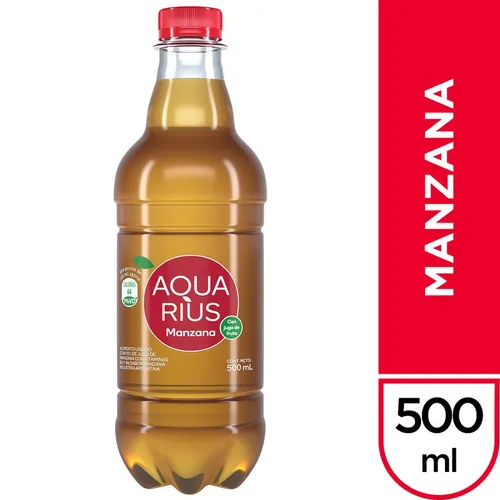 AGUA SABORIZADA AQUARIUS MANZANA 500CC