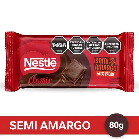 CHOCOLATE NESTLE SEMI AMARGO 80GR 