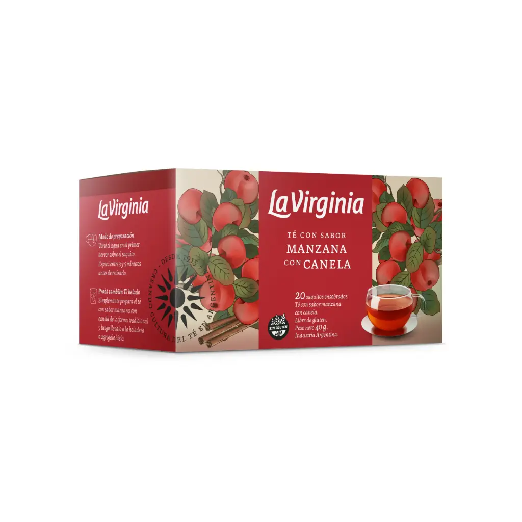 TE LA VIRGINIA MANZANA CON CANELA 20 SAQ