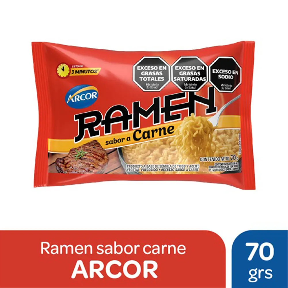 RAMEN SABOR CARNE 70GR