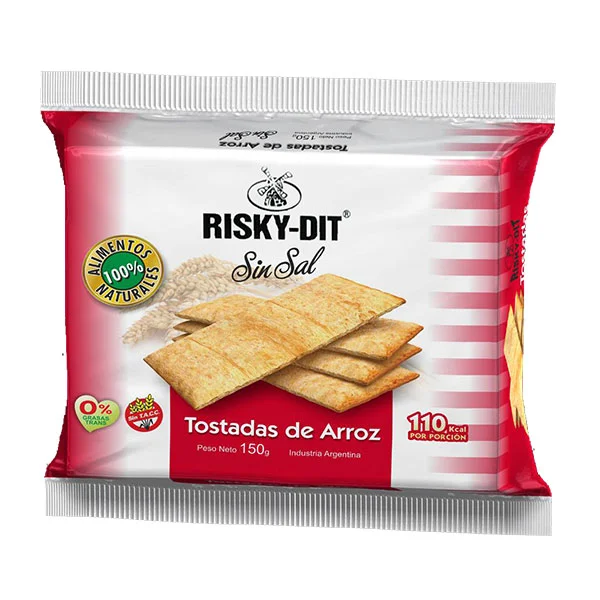 TOSTADAS DE ARROZ RISKY DIT SIN SAL