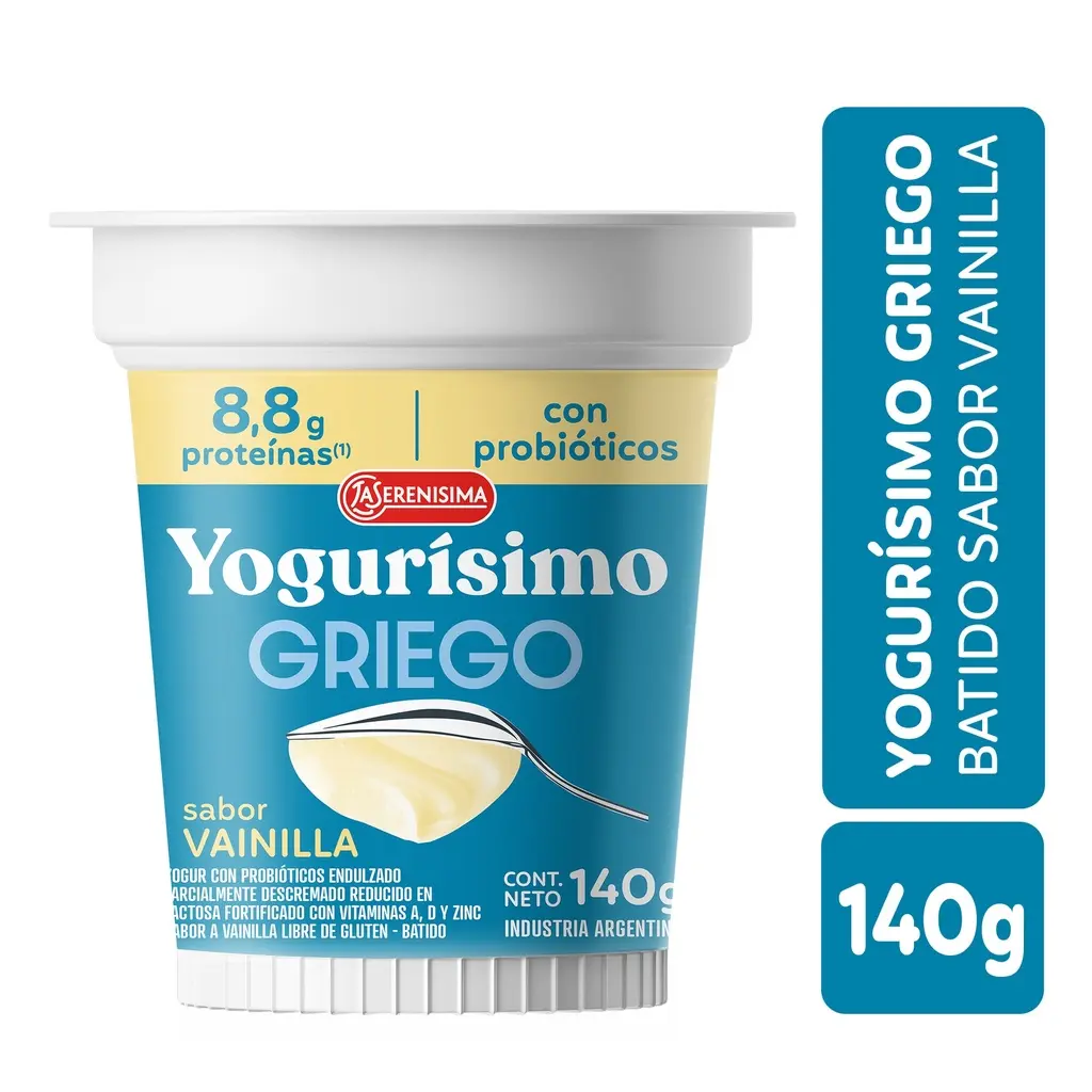 YOGURISIMO GRIEGO BATIDO VAINILLA 140GR