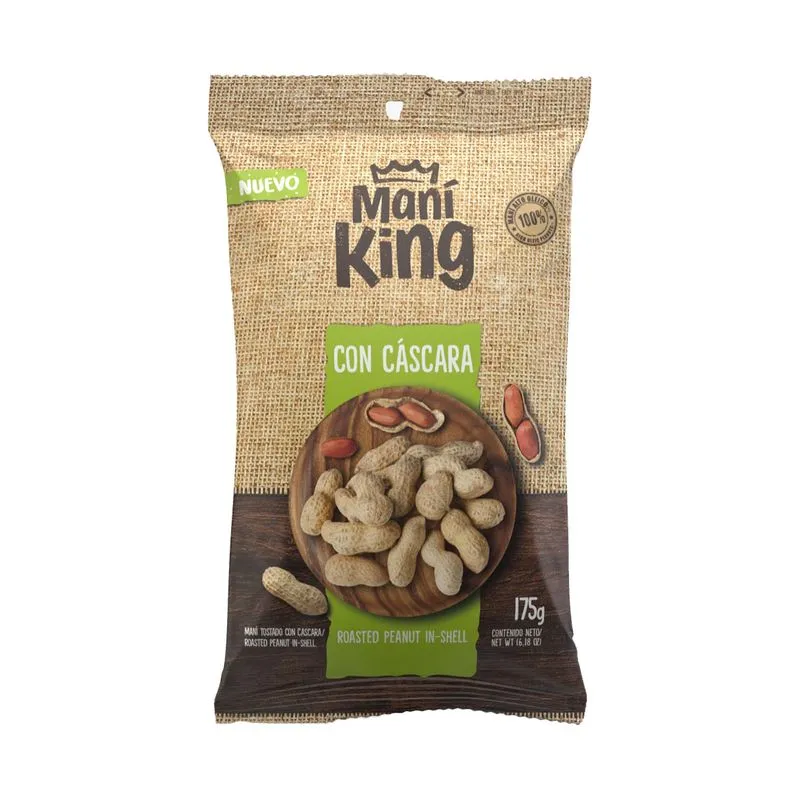 MANI TOSTADO KING CON CASCARA 175GR