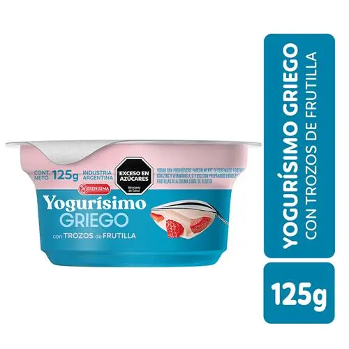 YOGUR GRIEGO TROZOS DE FRUTILLA 125GR